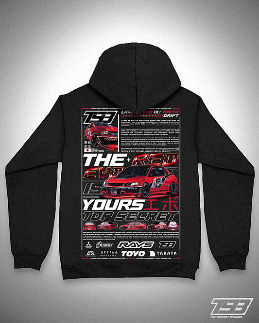 SUDADERA LANCER EVOLUTION IX - THE RED EVO IS YOURS - FAST & FURIOUS - RÁPIDO Y FURIOSO - TOKYO DRIFT