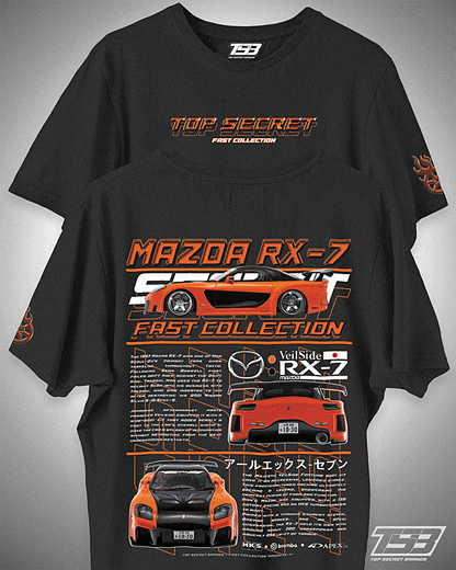 PLAYERA MAZDA RX-7 - HAN RX-7 - FAST & FURIOUS - RÁPIDO Y FURIOSO - TOKYO DRIFT - AUTOS JDM